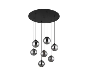Globo 56133-7H - LED Żyrandol na lince RIHA 7xG9/3,5W/230V dym/czarny - Lampy sufitowe - miniaturka - grafika 1