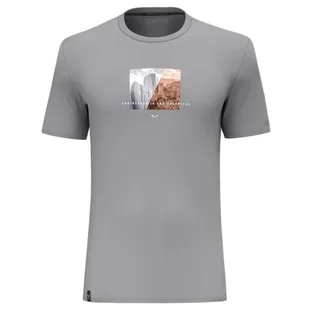 SALEWA Pure Design T-shirt męski, Szary, 3XL - Koszulki męskie - miniaturka - grafika 1