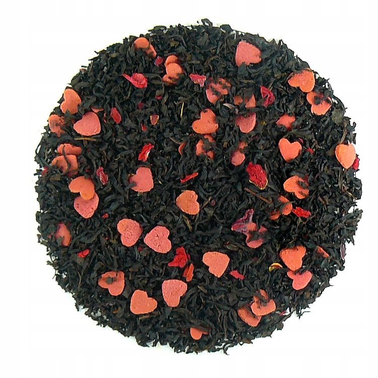 Herbata Czarna Yunnan Black I Love You Serduszka bławatek 1Kg