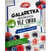 Celiko Galaretka Przezroczysta o Smaku Owoców Leśnych bez dodatku cukru bezglutenowa 14g - - Galaretki - miniaturka - grafika 2