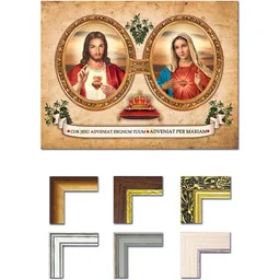 Obraz Serce Jezusa i Serce Maryi - Ikony i obrazy sakralne - miniaturka - grafika 1
