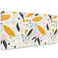 Podkładki na biurko - Mata ochronna na biurko Pastelowe kwiaty 100x50 cm, Dywanomat - miniaturka - grafika 1