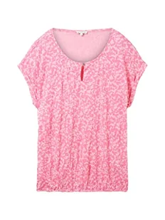 TOM TAILOR T-shirt damski, 31745 - Pink Geo Design, XL - Koszulki i topy damskie - miniaturka - grafika 1