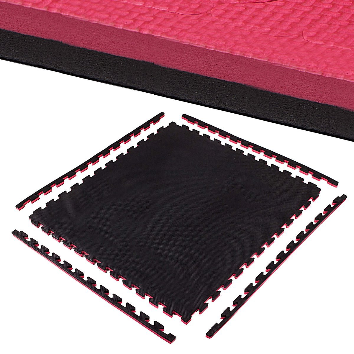 Duża mata piankowa 100x100cm puzzle gruba 2cm treningowa judo mma dwustronna FM0007