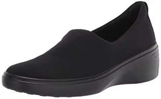 Półbuty damskie - Ecco Półbuty Soft 7 Wedge W 47096351052 Czarny - grafika 1