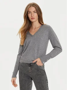 Morgan Sweter 242-MGOLD Szary Regular Fit - Swetry damskie - miniaturka - grafika 1