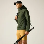Kurtki i kamizelki sportowe męskie - Regatta Softshell męski z membraną Arana Zielony, Rozmiar: L - miniaturka - grafika 1