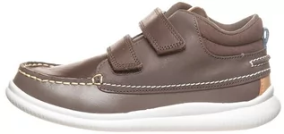 Buty dla dziewczynek - Clarks Skórzane sneakersy "Crest Tuktu" w kolorze brązowym - grafika 1