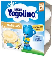 Desery dla dzieci - Deser mleczny Nestle Yogolino Natillas Vainilla 4 x 100 g - miniaturka - grafika 1