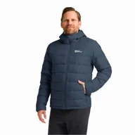 Kurtki męskie - Męska kurtka puchowa Jack Wolfskin ATHER DOWN HOODY M RDS midnight sky / dark navy - S - miniaturka - grafika 1
