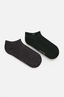 Calvin Klein skarpetki 2-pack męskie kolor zielony 701229435 - Skarpetki męskie - miniaturka - grafika 1