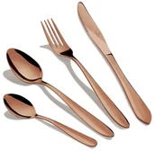 Zestawy sztućców - Złoty komplet sztućców ze stali nierdzewnej M5-W39 - miniaturka - grafika 1