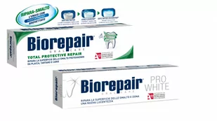 BioRepair Pasty Biorepair - Pro White + Pełna ochrona (2x75 ml) D78A-1390F - Pasty do zębów - miniaturka - grafika 1