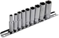 Nasadki do elektronarzędzi - Geko Zestaw nasadek nasadki 5-13mm 1/4" 6-k długie G13540 - miniaturka - grafika 1
