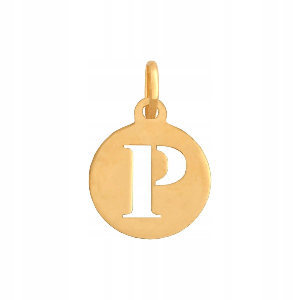 Złota Zawieszka Literka 585 0.40 g, Śr. 10 mm