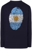 Koszulki męskie - Argentyna Flaga Odcisk Palca Longsleeve Rozm.5XL - miniaturka - grafika 1