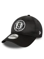 Czapki męskie - New Era Czapka z daszkiem Nba Satin 920 Nets 60434968 Czarny - miniaturka - grafika 1