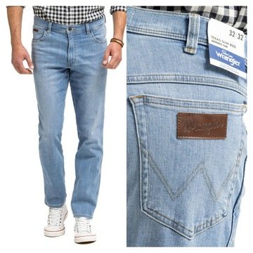 Męskie spodnie jeansowe proste Wrangler Texas Slim 34/30