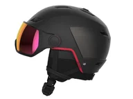 Kaski narciarskie - Kask narciarski Salomon PIONEER LT VISOR SIGMA GOJI RED 2022/2023 - miniaturka - grafika 1
