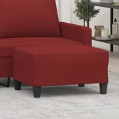 Pufy i podnóżki - Podnóżek, czerwień winna, 70x55x41 cm, tapicerowany tkaniną - miniaturka - grafika 1