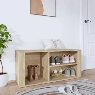 Lumarko Szafka na buty, dąb sonoma, 100x35x45 cm - Szafki na buty - miniaturka - grafika 1