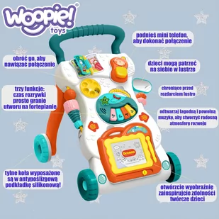 WOOPIE BABY Grający Chodzik z Znikopisem - Chodziki - miniaturka - grafika 2