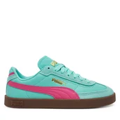 Buty dla dziewczynek - Sneakersy Puma Puma Club II Era Jr 401489 04 Turkusowy - miniaturka - grafika 1