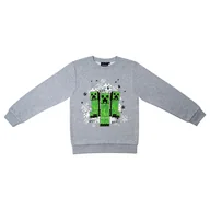 Bluzy dla chłopców - Bluza Minecraft, 146 cm, wzór Creeper 1, z długim rękawem - miniaturka - grafika 1