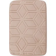 Dywaniki łazienkowe - Dywanik łazienkowy Hamilton 60 x 40 cm geometryczny beżowy Multi-Decor - miniaturka - grafika 1