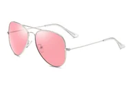 Okulary przeciwsłoneczne - Okulary przeciwsłoneczne 5926 No.5 różowe/srebrne - miniaturka - grafika 1