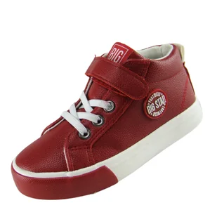 Trampki dziecięce EE374004 BIG STAR czerwone - Buty dla dziewczynek - miniaturka - grafika 1