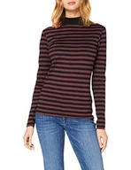 Koszulki i topy damskie - Urban Classics Damska koszulka Y/D Turtleneck L/S, Cherry/Blk, XS - miniaturka - grafika 1
