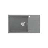 Zlewozmywaki - QUADRON Zlewozmywak EVAN 136 XL szary, elementy stalowe, k.pneum. HCQE58650U5_BS_P2O0 Z - miniaturka - grafika 1