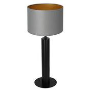 Lampy stojące - Luminex Table lamps 3665 Lampa stołowa lampka 1x60W E27 czarny/szary/złoty - miniaturka - grafika 1