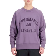 Bluzy męskie - Bluza New Balance MT33550SHW - fioletowa - miniaturka - grafika 1