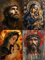 Puzzle - Puzzle Dewocjonalia 40x62cm 600elem. Maryja Jezus Bóg Religia - miniaturka - grafika 1