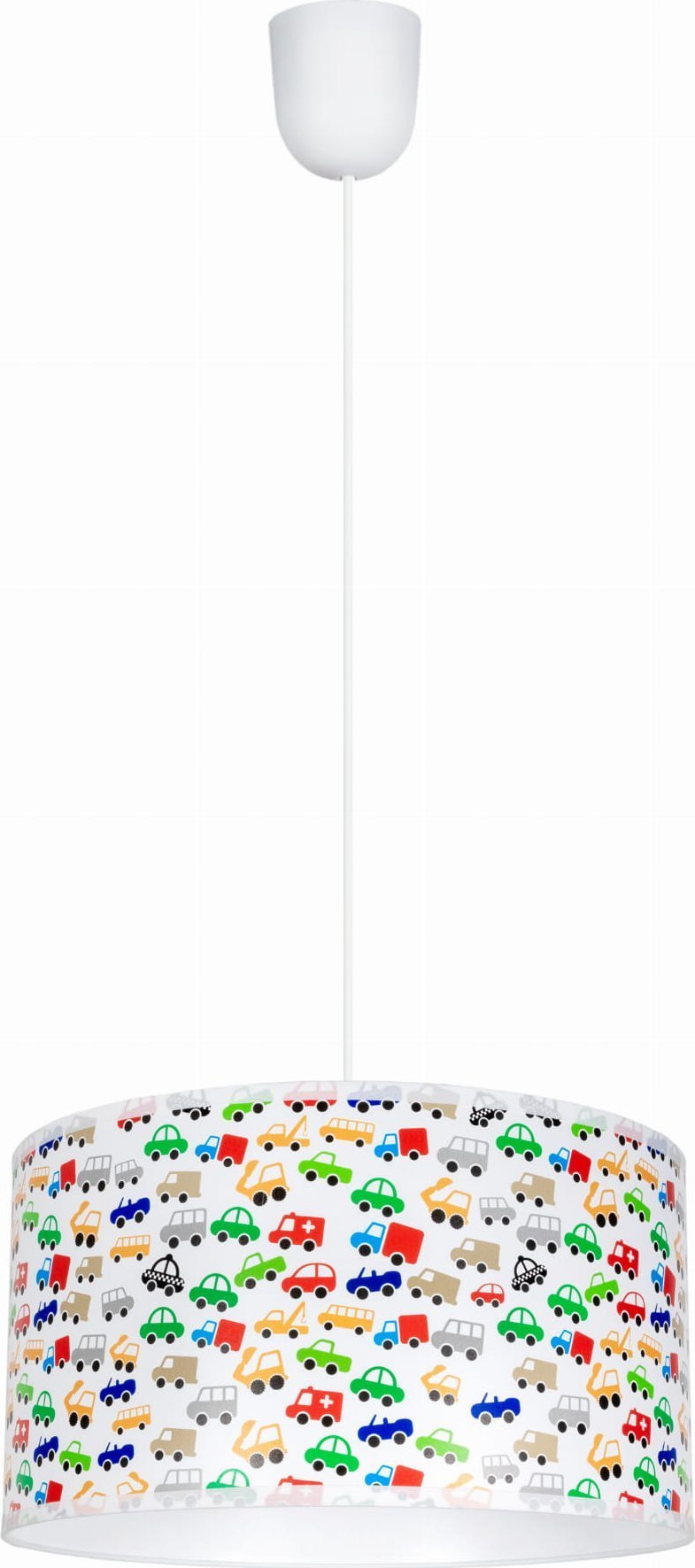 Lampa wisząca Solar Zwis drukowany autka + denko