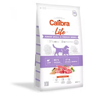 Calibra Life Junior Small & Medium Breed Lamb 2,5 kg - Sucha karma dla psów - miniaturka - grafika 1