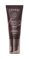 Podkłady do twarzy - Podkład do twarzy lekki nawilżający SPF50 Lirene Single Touch 04 Sand - miniaturka - grafika 1