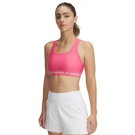 Biustonosze - Under Armour Biustonosz Crossback Mid - Super Różowy/Biały - MD - miniaturka - grafika 1