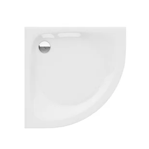 Brodzik półokrągły New Trendy Cantare 80x80x6 biały akryl B-0159 - Brodziki prysznicowe - miniaturka - grafika 1