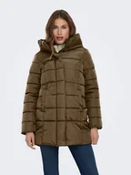 Kurtki damskie - ONLY Kurtka pikowana w kolorze khaki - miniaturka - grafika 1
