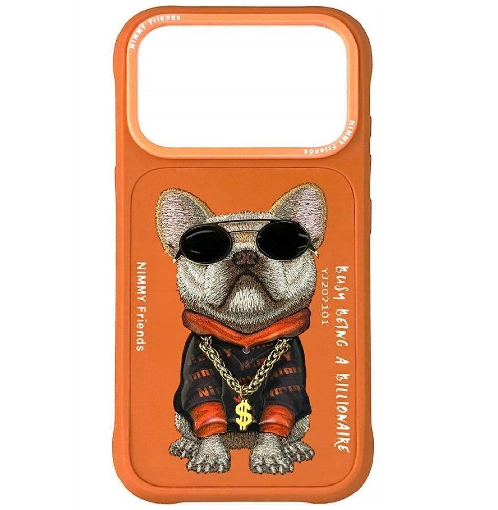 Nimmy Etui Cool Dog do iPhone 17 Pro pomarańczowy