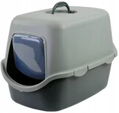 Kuwety dla kotów - Poop toilet Cathy 56x40x40cm grey/green 8003507986756 - miniaturka - grafika 1