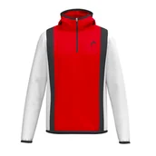Bluzy damskie - Bluza damska Head CLUB 25 TECH Hoodie Women Red/White S - miniaturka - grafika 1