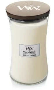 WoodWick świeca duża White Tea&Jasmine 610g 9947 - Świece - miniaturka - grafika 1