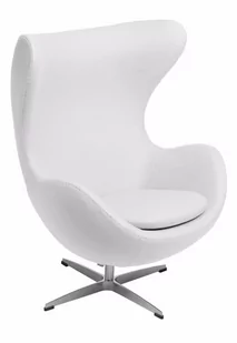 D2.Design Fotel Jajo biały kaszmir K3 Premium 22273 - Fotele - miniaturka - grafika 1