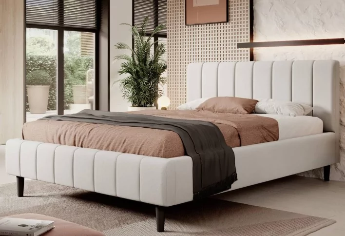 Łóżko tapicerowane SF1026 180x200 beżowe