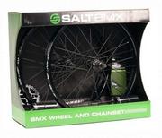 Akcesoria rowerowe - Salt plus Salt Valon 20" zestaw kół BMX + zębatka, łańcuch, pegi Black 45031110114 - miniaturka - grafika 1