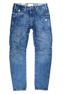 Spodnie męskie - JACK & JONES TAPERED MIKE BLUE DENIM JEANSY MĘSKIE - miniaturka - grafika 1